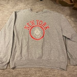 NY themed oversized sweatshirt